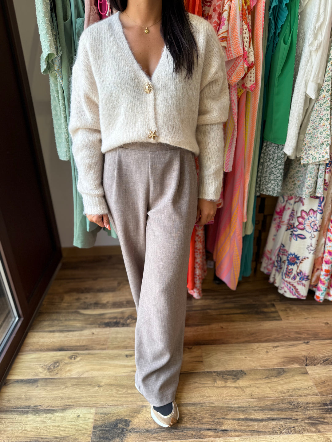 Pantalon Edy taupe