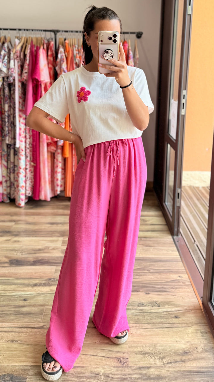 Pantalon Mopy rose F