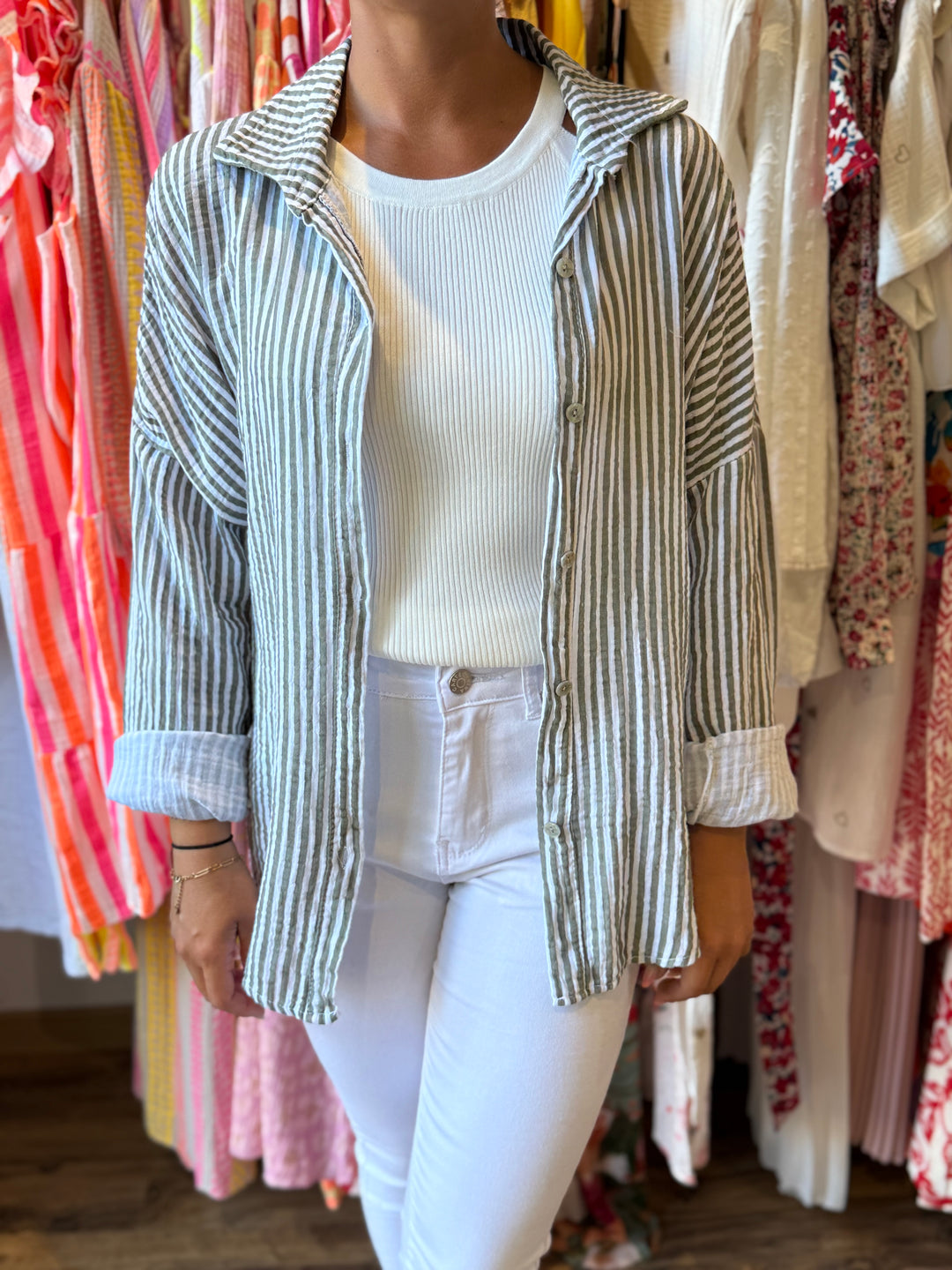 Chemise Shana kaki