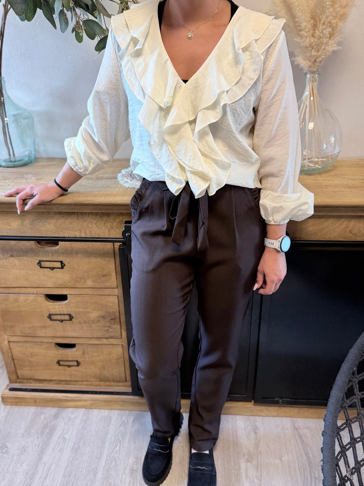 Pantalon Joule chocolat