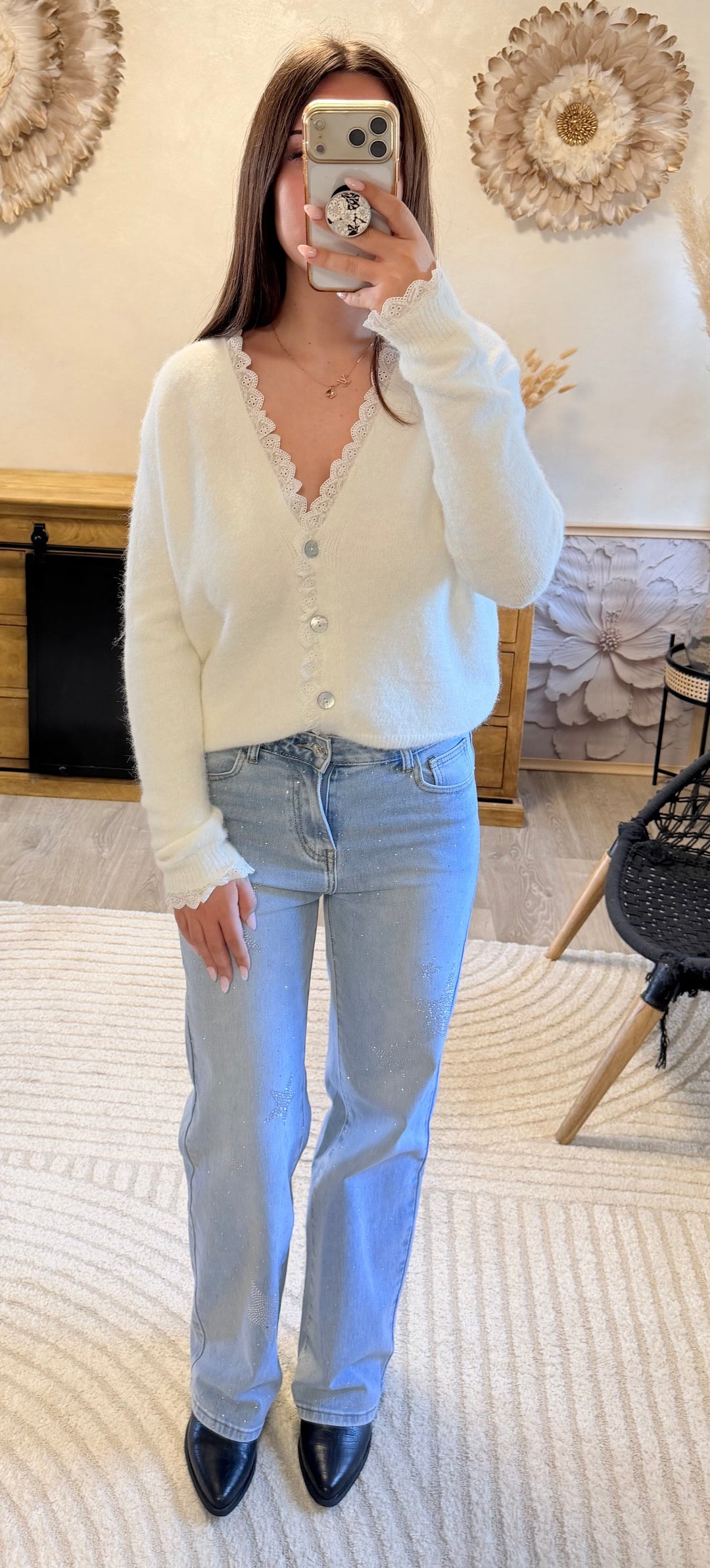Gilet Énora blanc