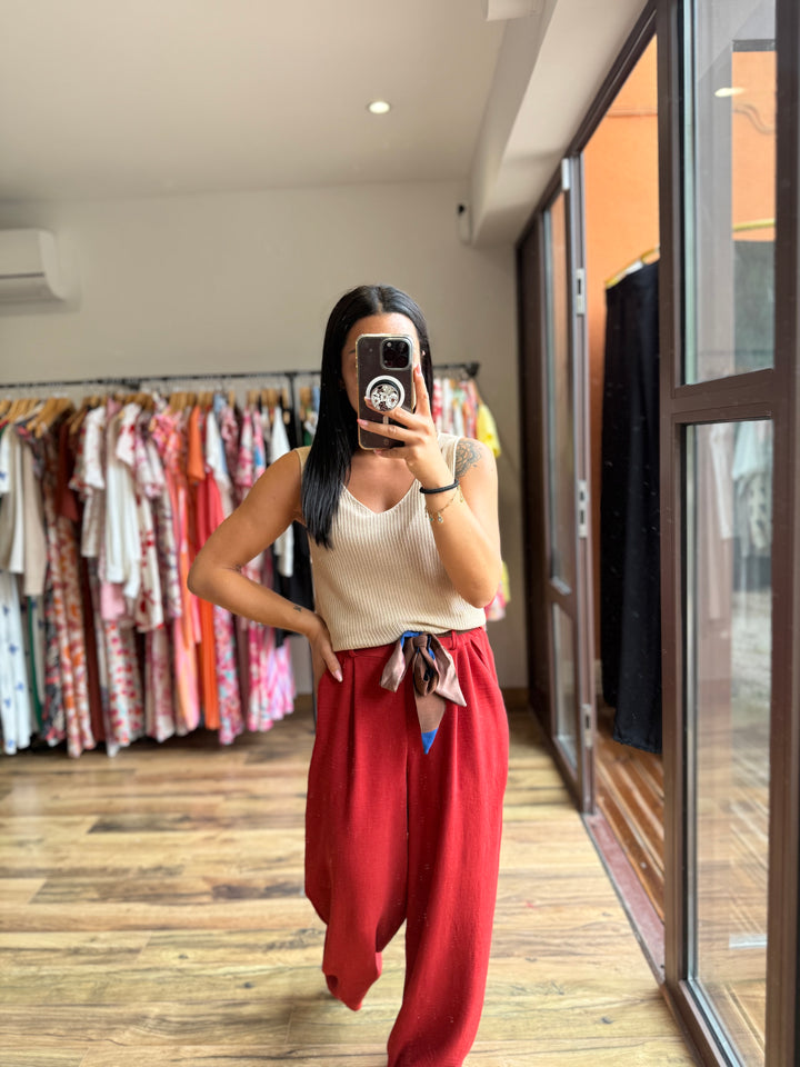 Pantalon Eliam Terracotta