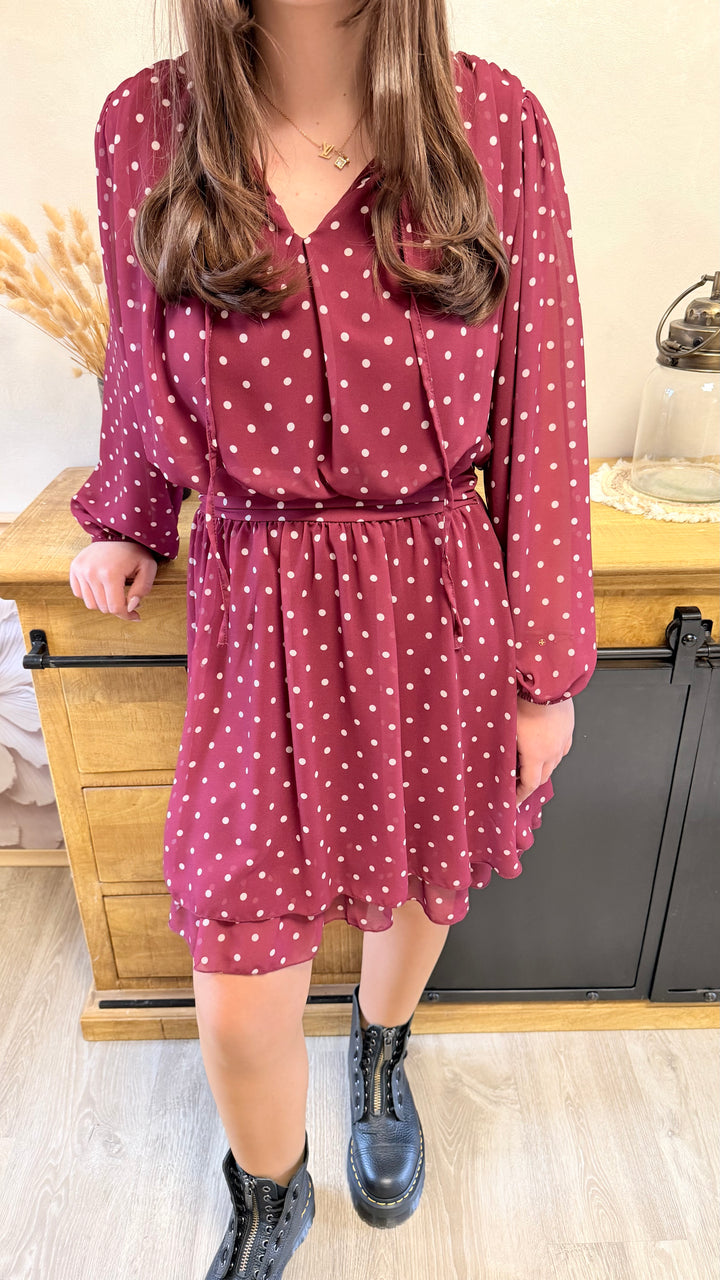 Robe Zola bordeaux