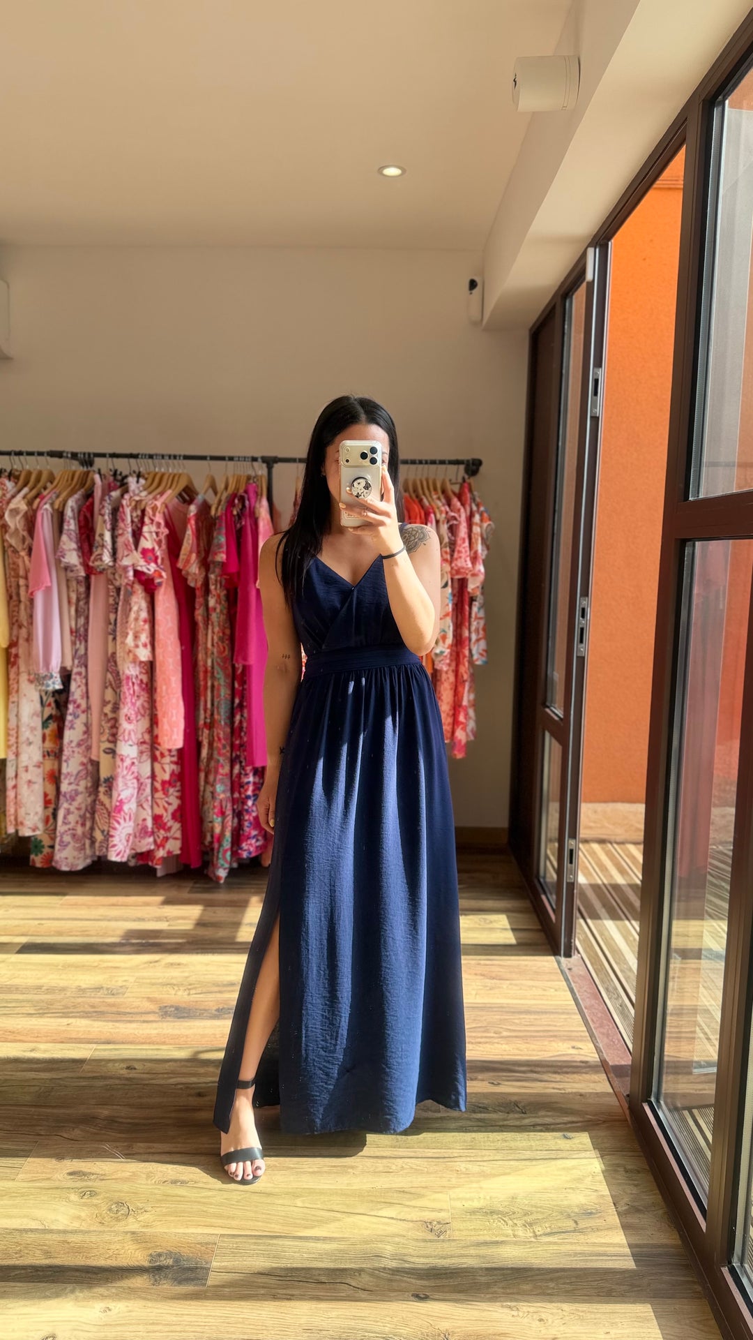 Robe longue Molly marine