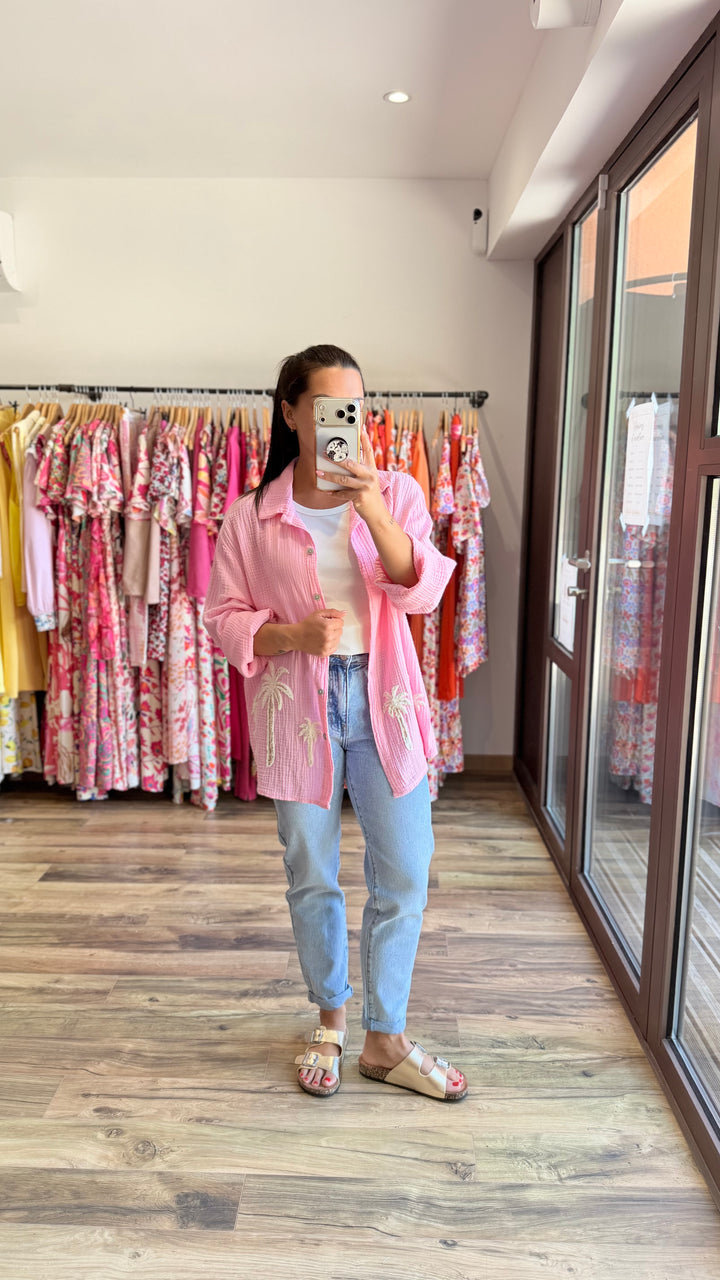 Chemise Palm rose CURVY