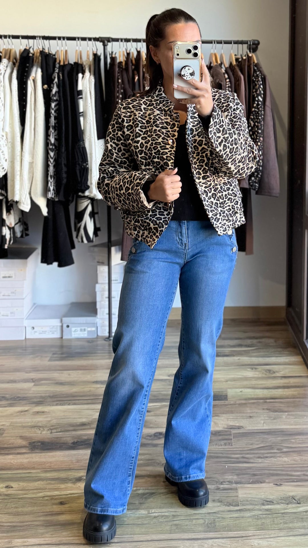 Veste Tina léopard
