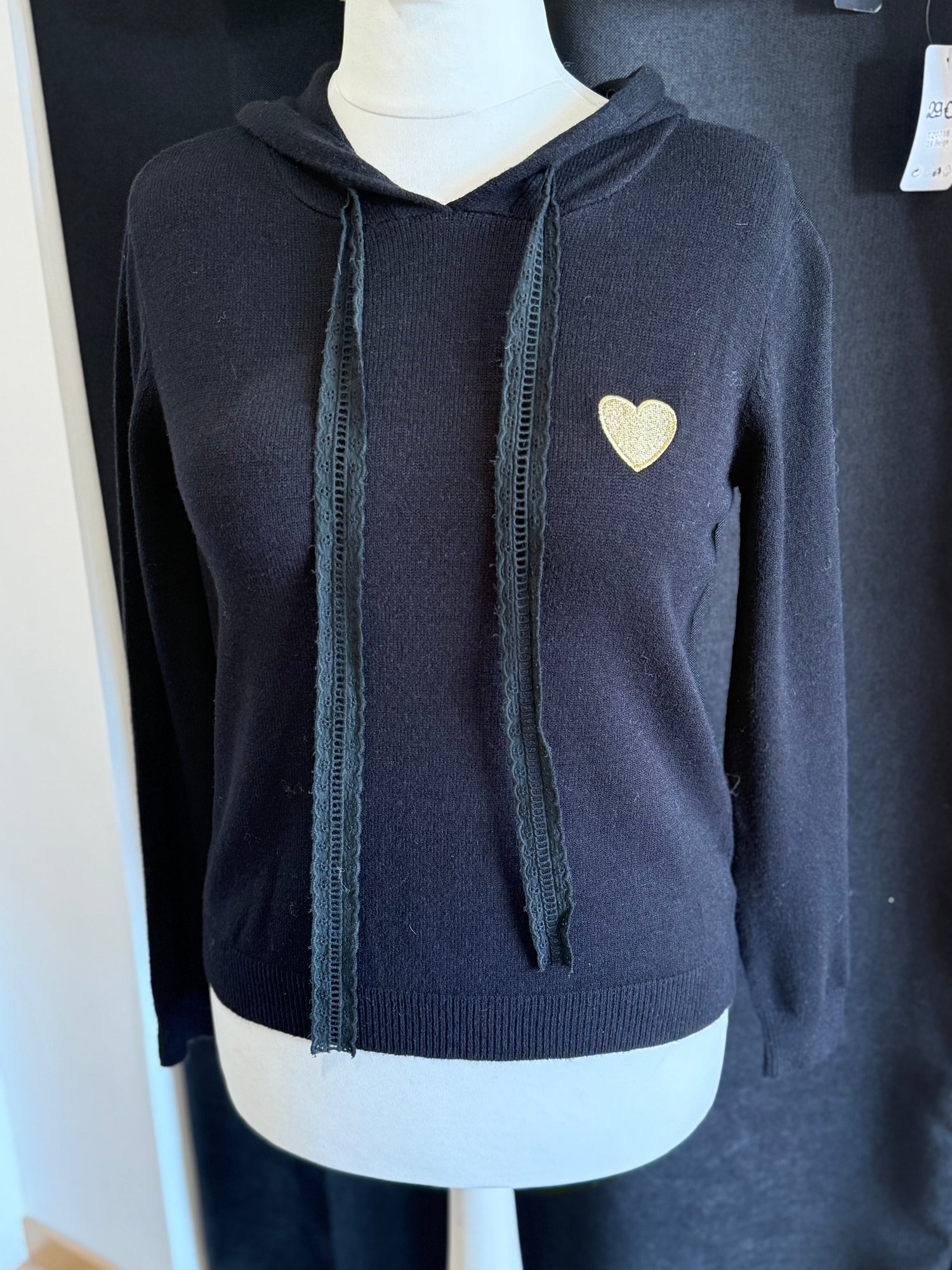 Pull à capuche heart