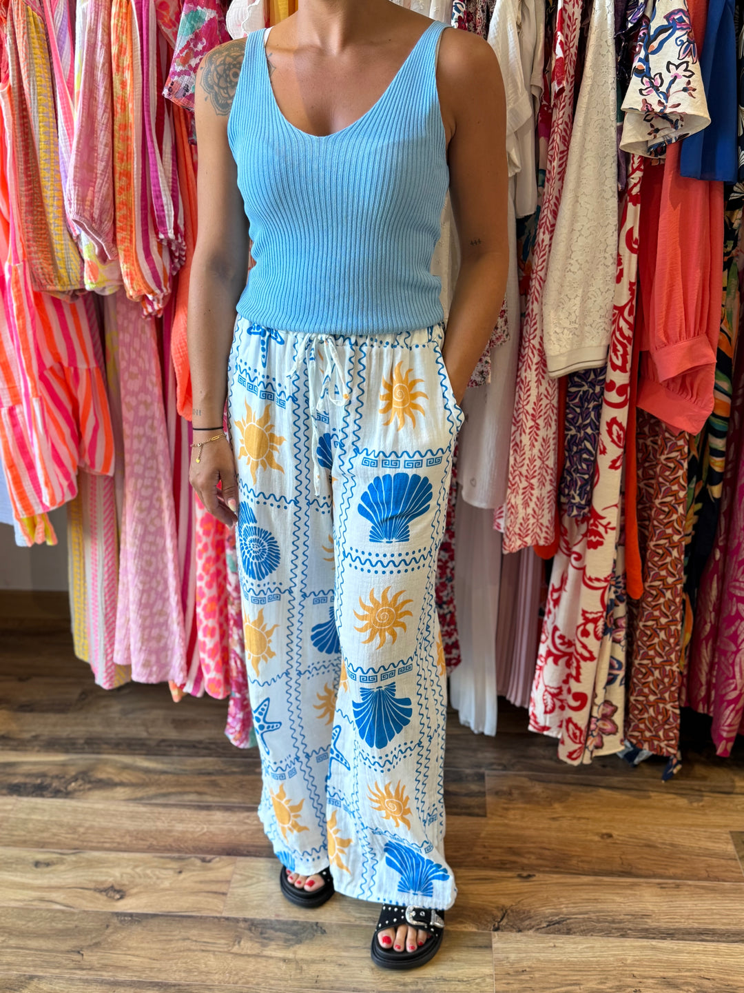 Pantalon Calypso bleu