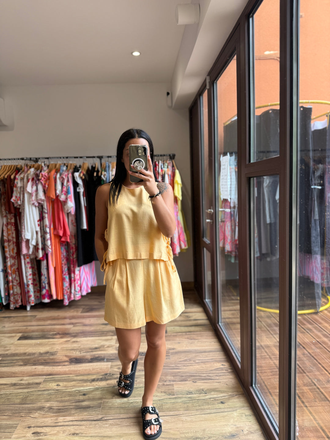 Top jaune Leonore