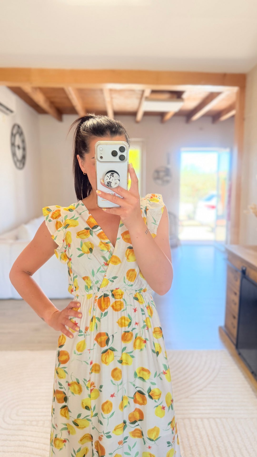 Robe longue citrons