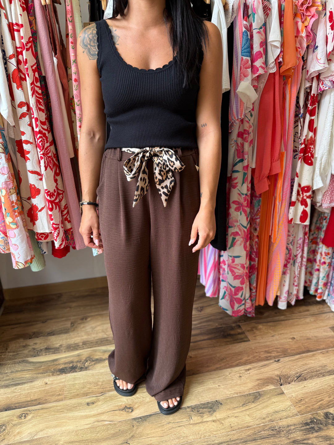Pantalon Eliam chocolat