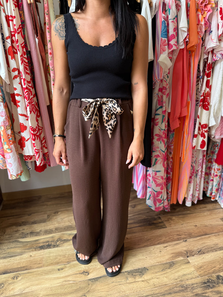 Pantalon Eliam chocolat