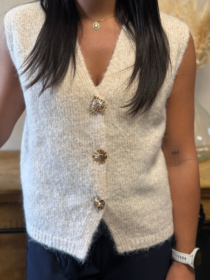 Gilet maga beige