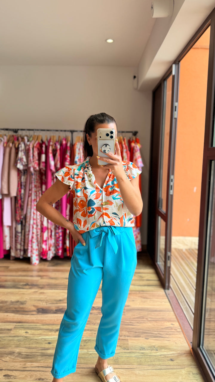 Pantalon Evy bleu