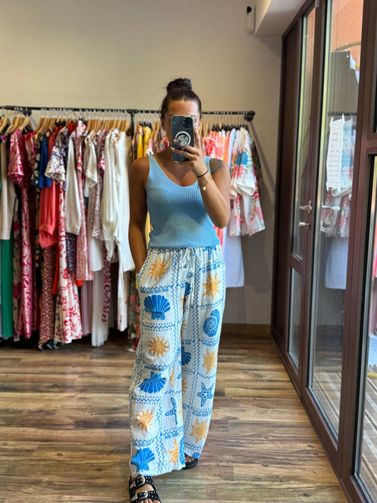 Pantalon Calypso bleu