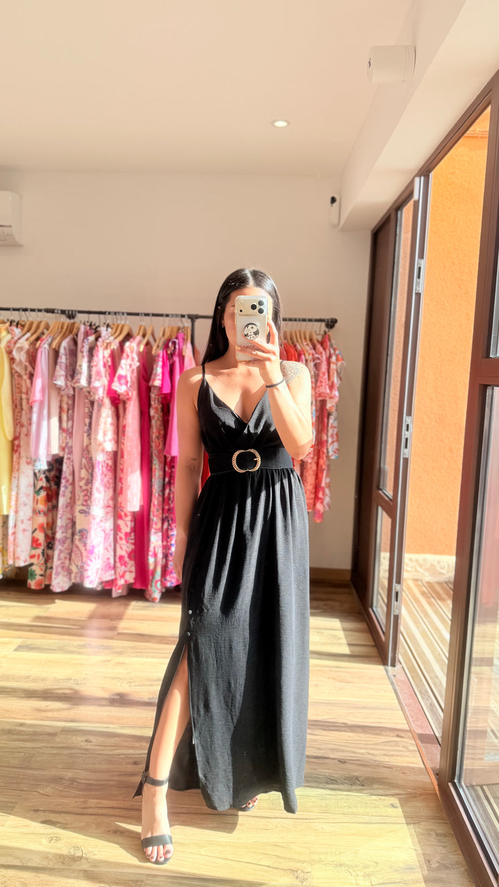 Robe longue Amanda noir