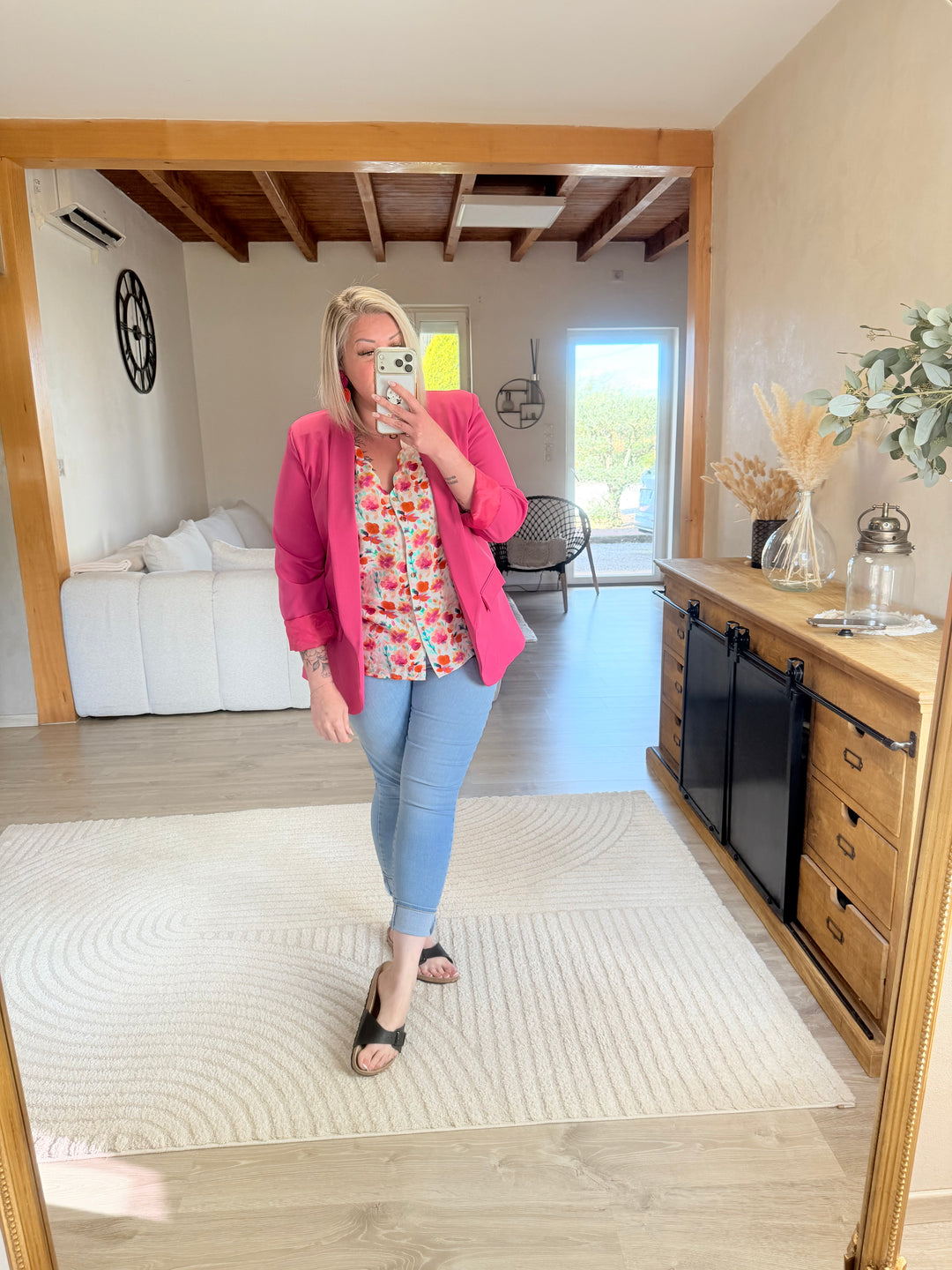 Blazer fushia CURVY 42 au 46