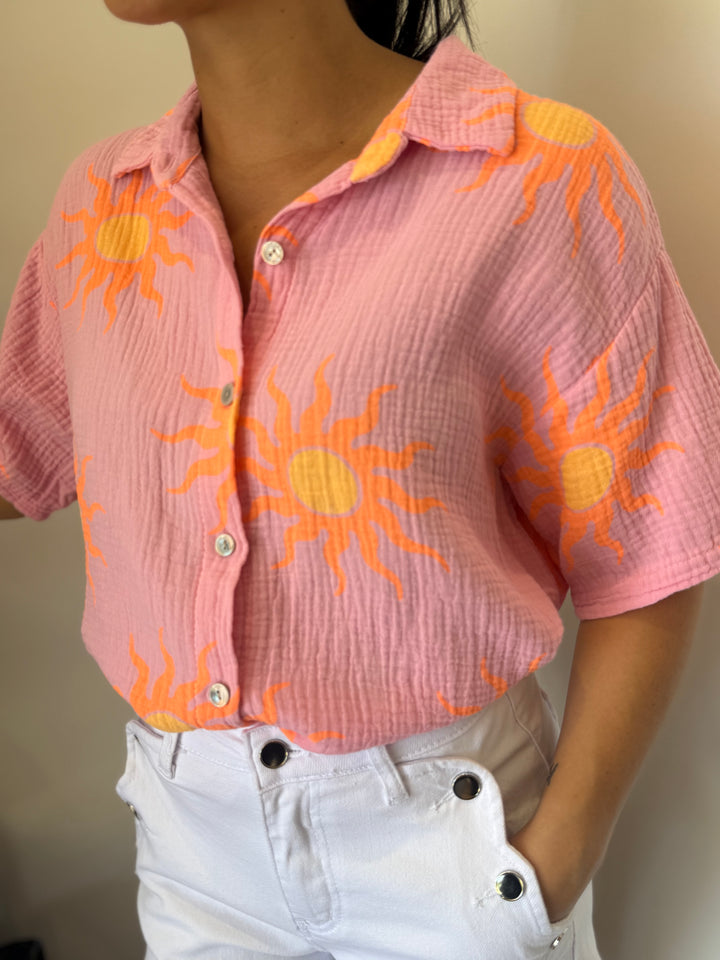 Chemise Rosane rose