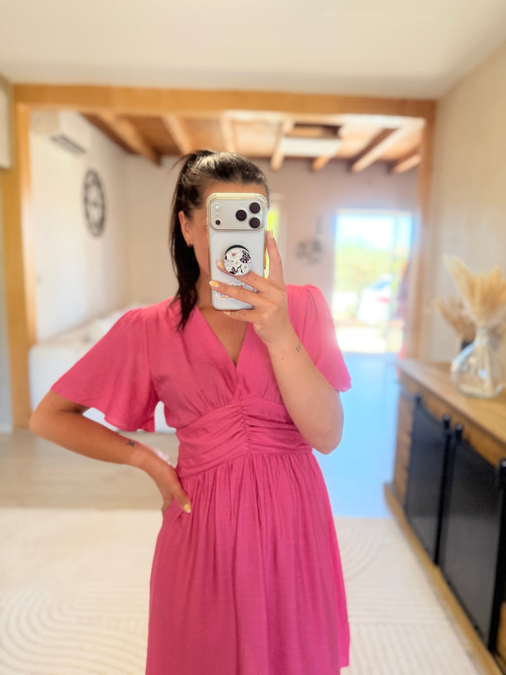 Robe Appo courte rose