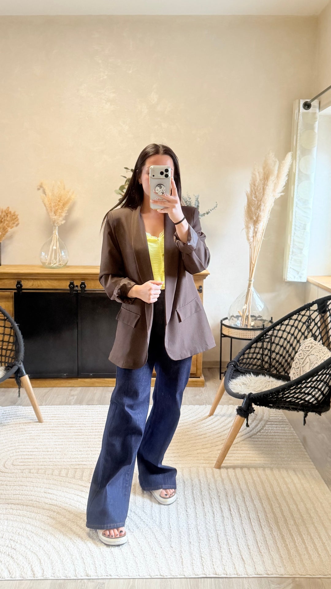 Jean wild leg bleu brut