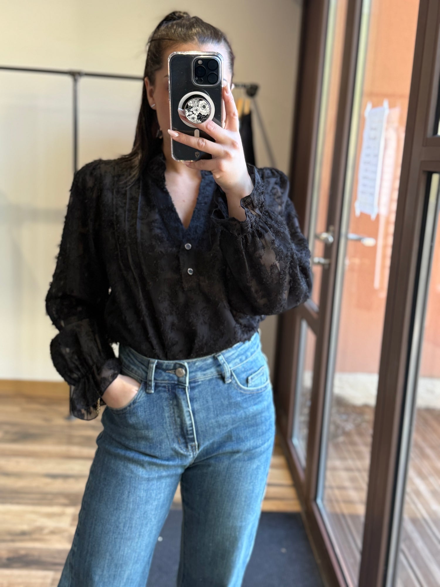 Blouse Janie noir