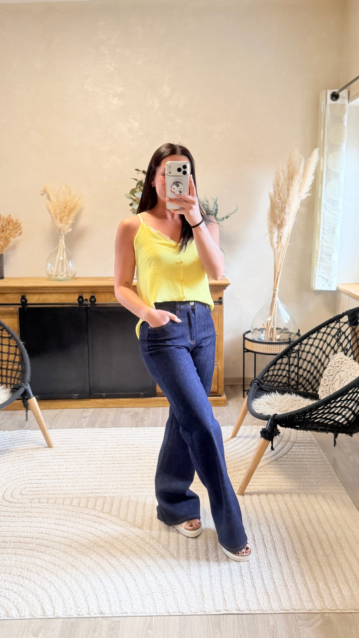 Jean wild leg bleu brut