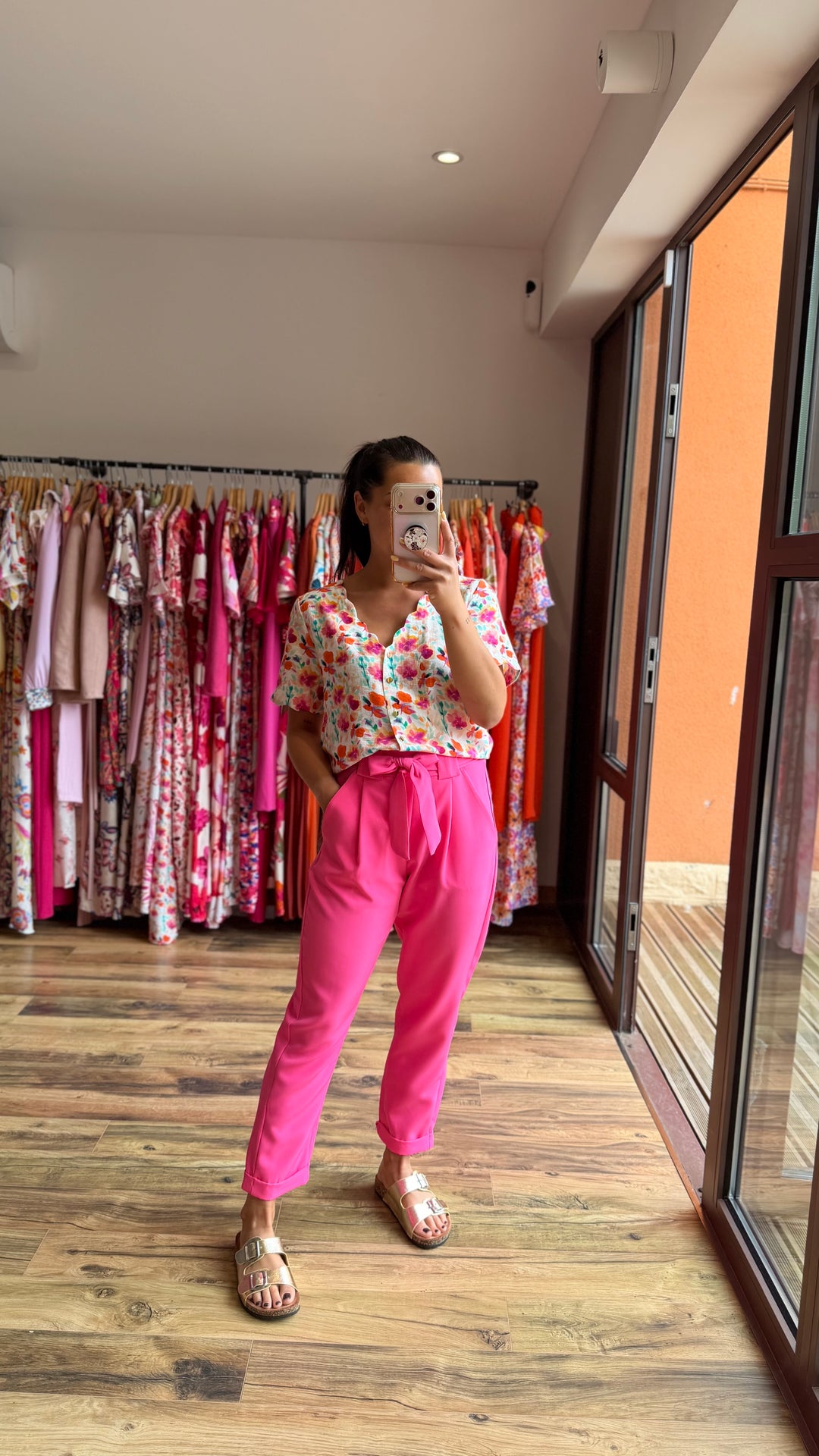 Pantalon Evy rose