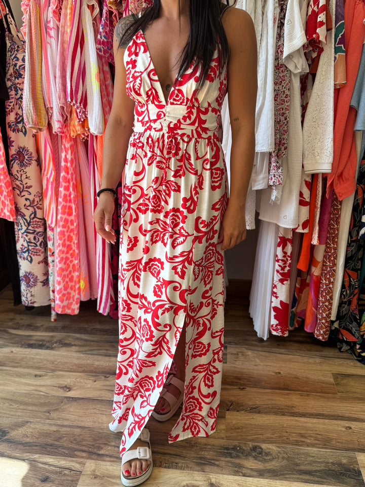 Robe Étienne rouge CURVY