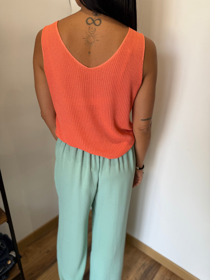 Top Odile corail