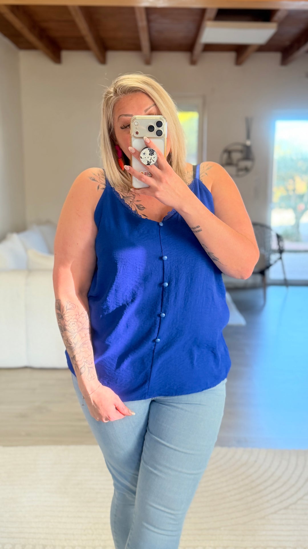 Top Hosa bleu roi CURVY