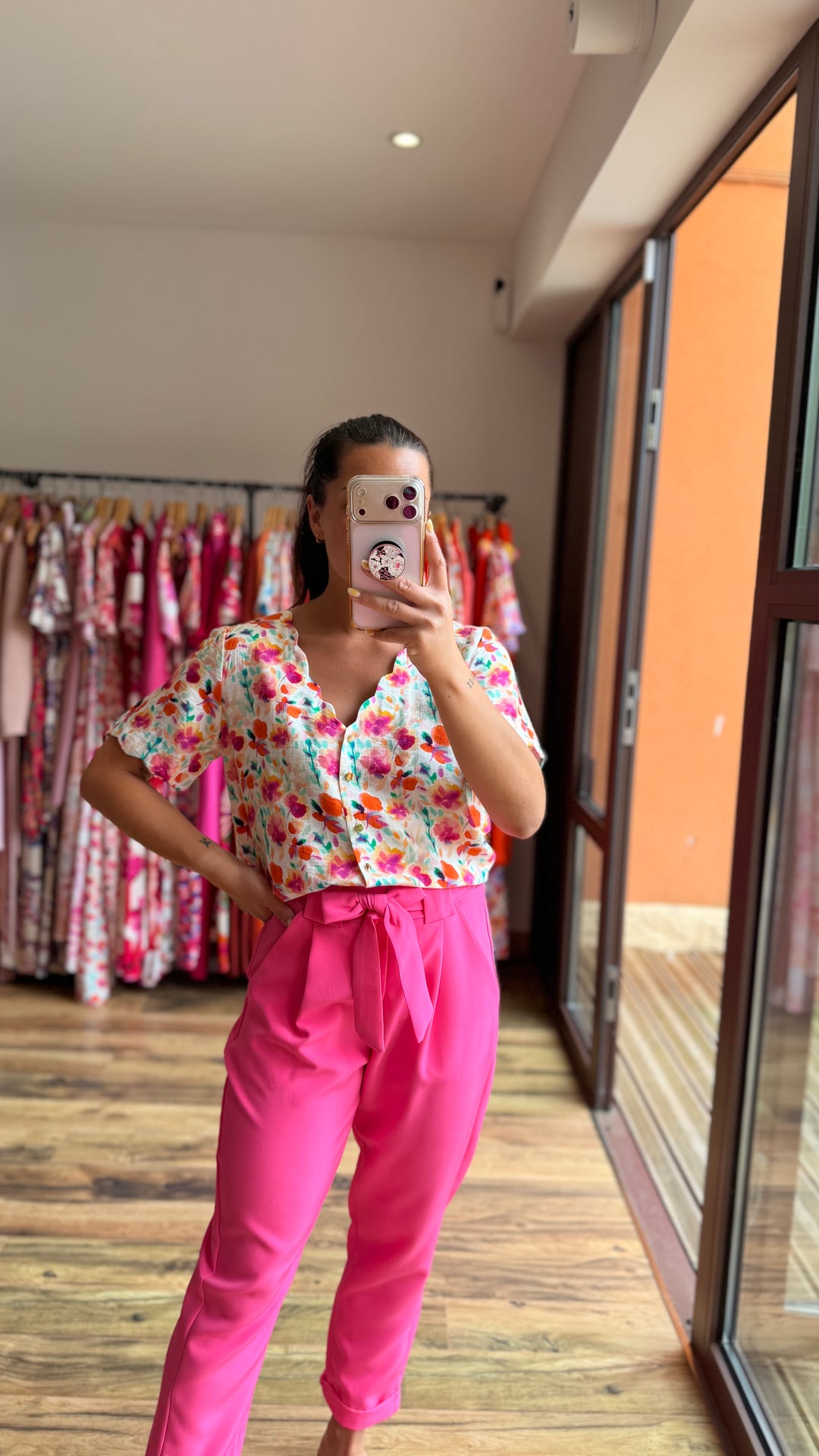 Pantalon Evy rose