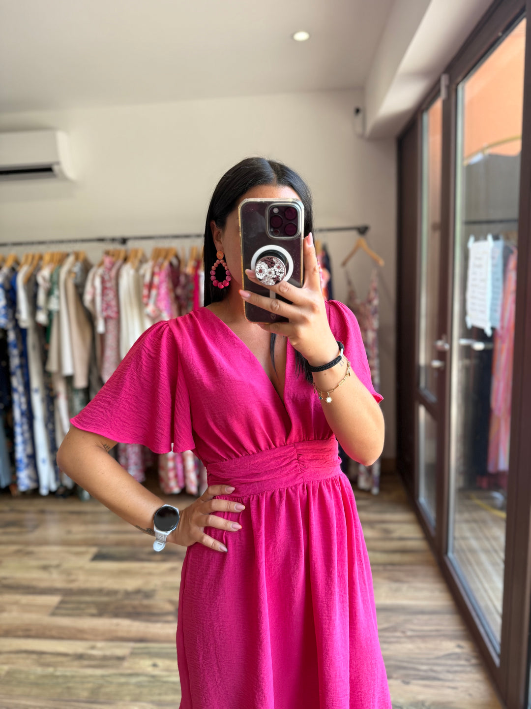 Robe Anail rose CURVY