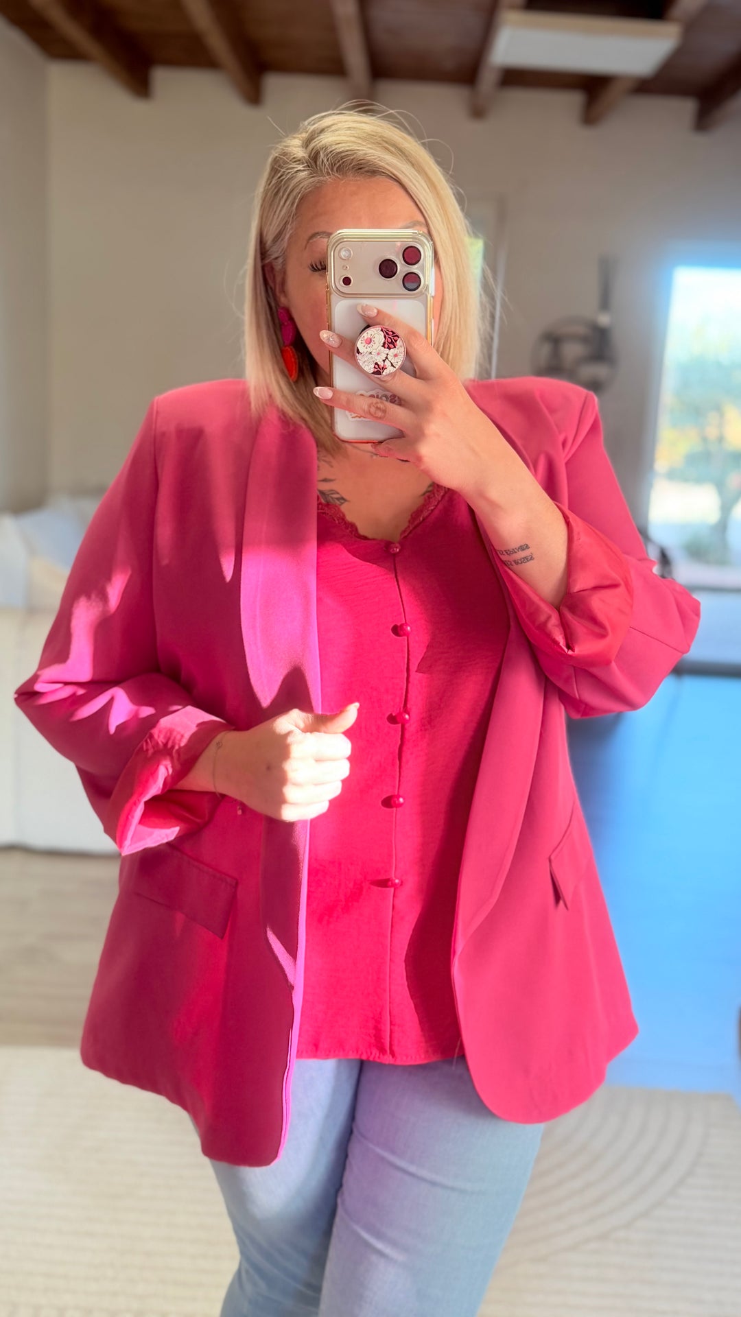 Top Hosa rose fushia CURVY