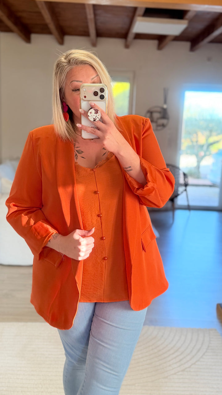Top Hosa orange CURVY