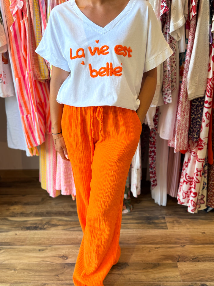 Pantalon Sunny orange