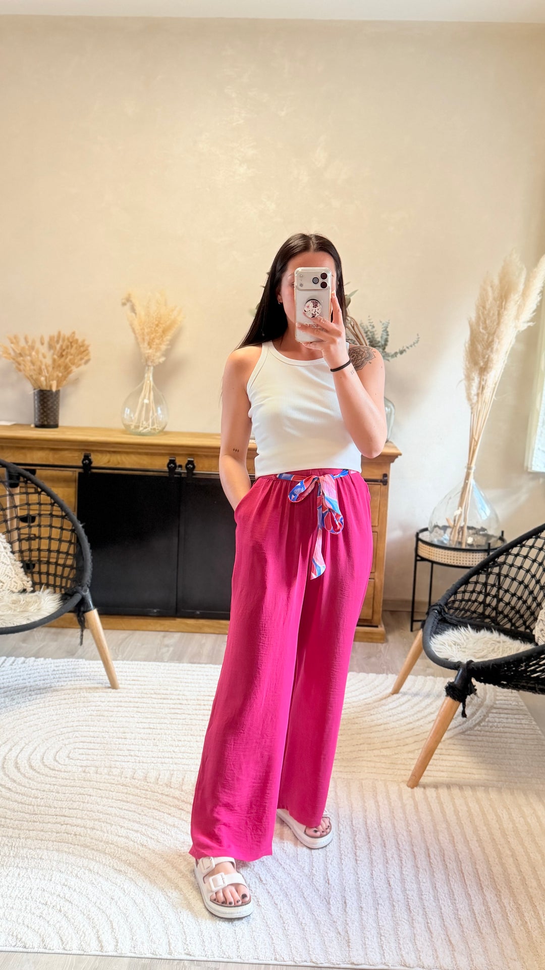 Pantalon Wilma Fuchsia CURVY