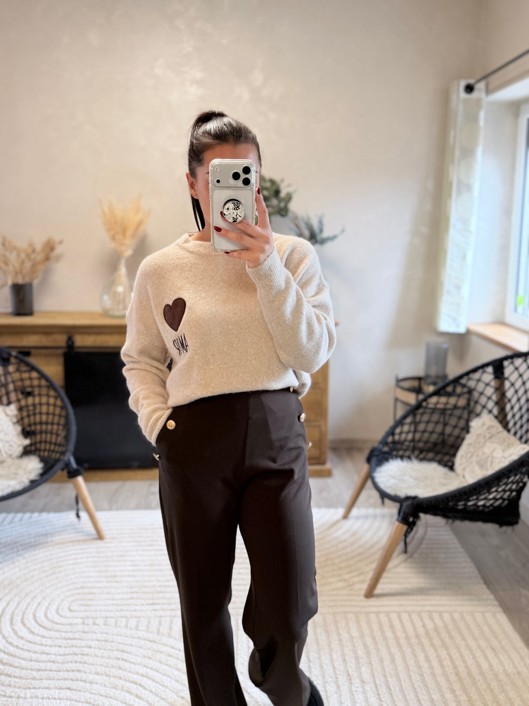 Pantalon Gulia chocolat