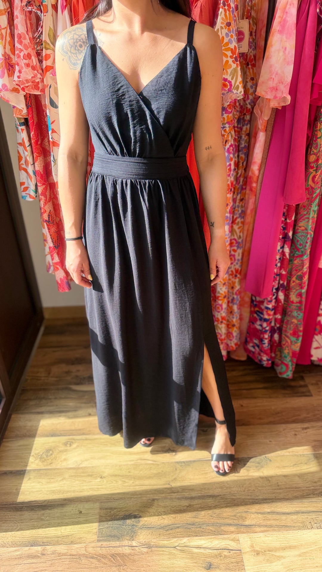 Robe longue Molly noir