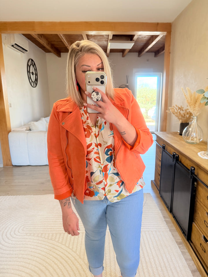 Veste suédine CURVY