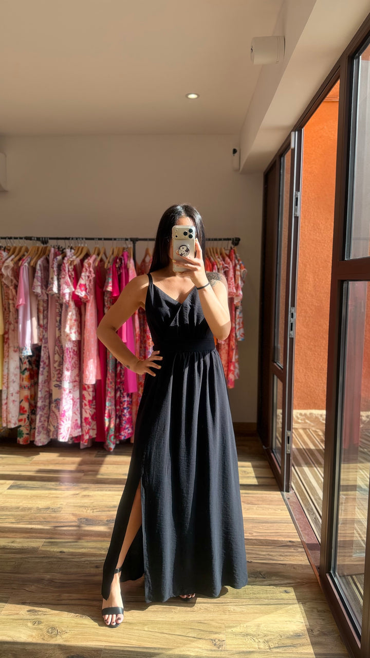 Robe longue Molly noir