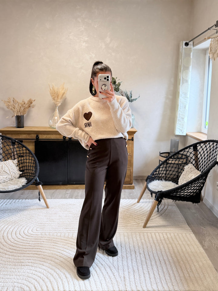 Pantalon Gulia chocolat