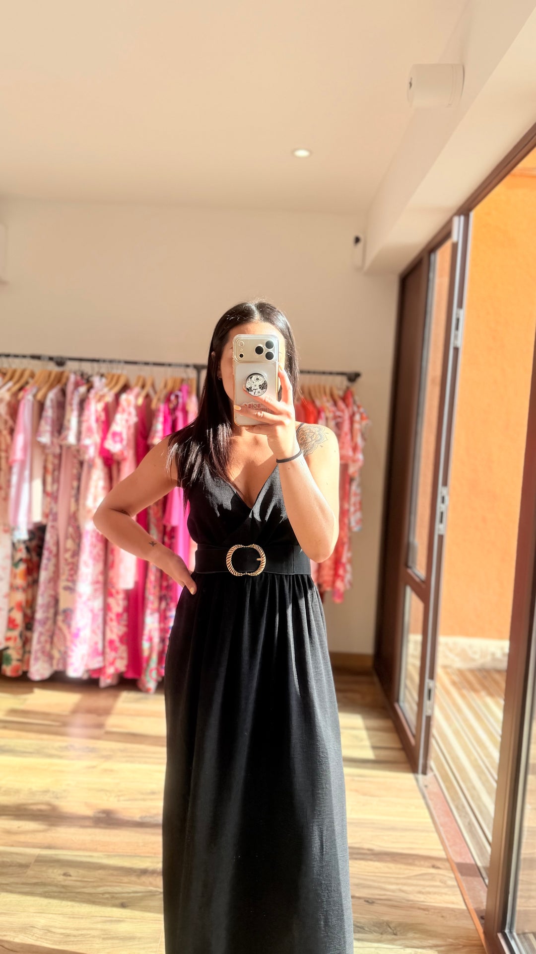 Robe longue Amanda noir