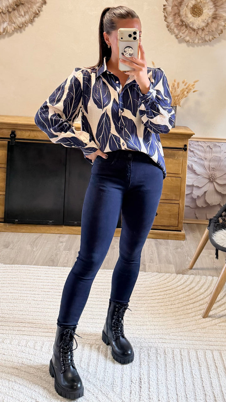 Jean slim Mallet bleu marine