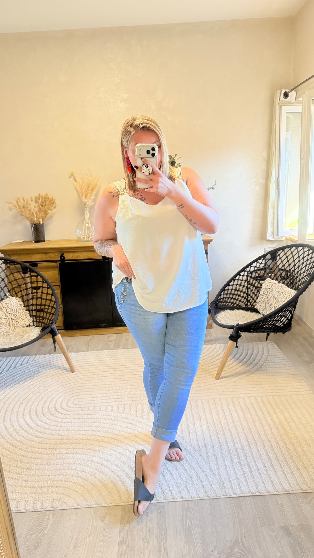 Top Soleya blanc CURVY