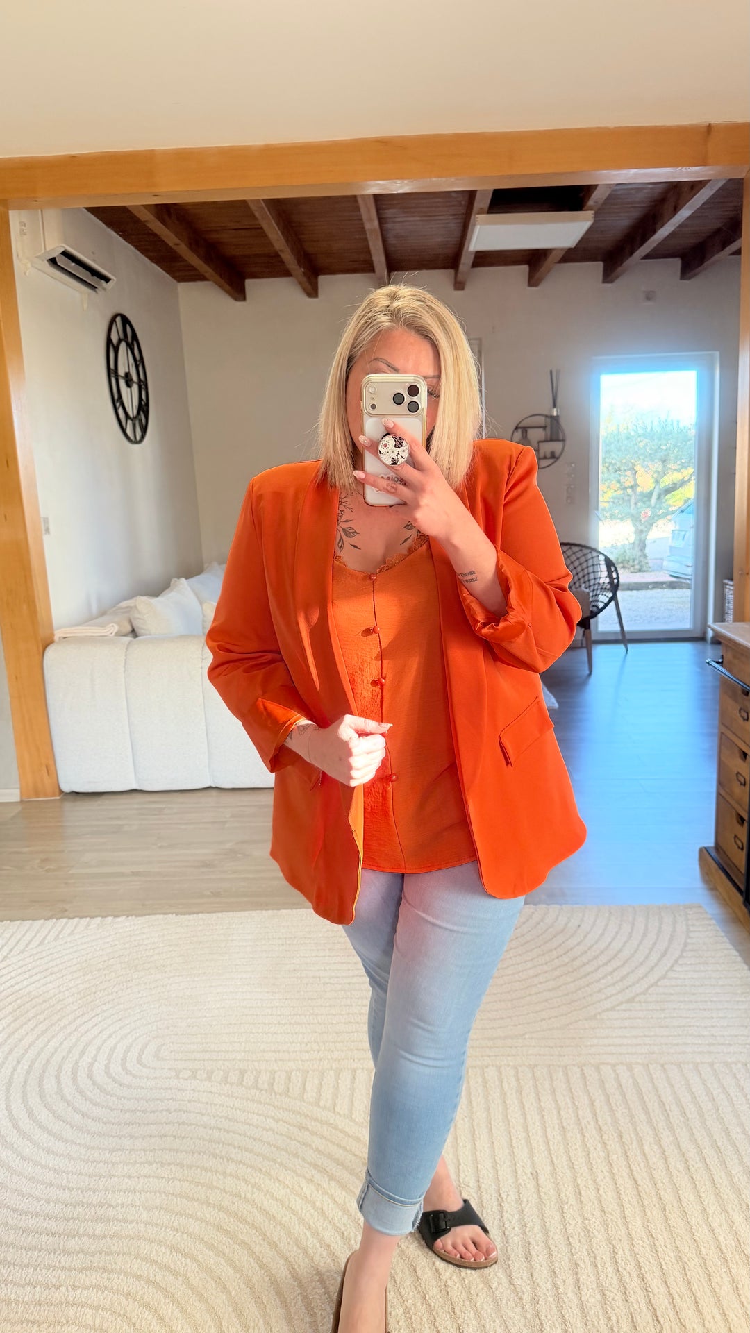 Top Hosa orange CURVY