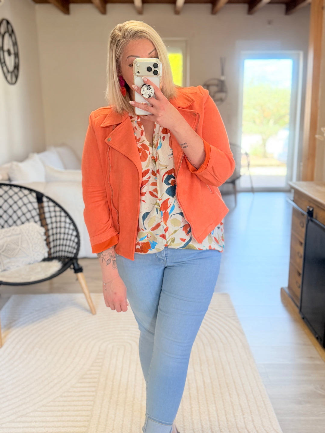 Veste suédine CURVY