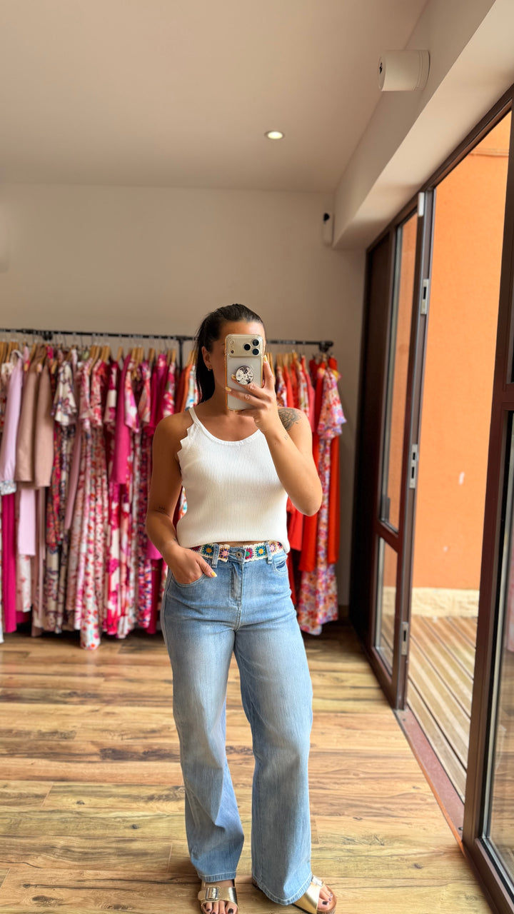Top Perry blanc