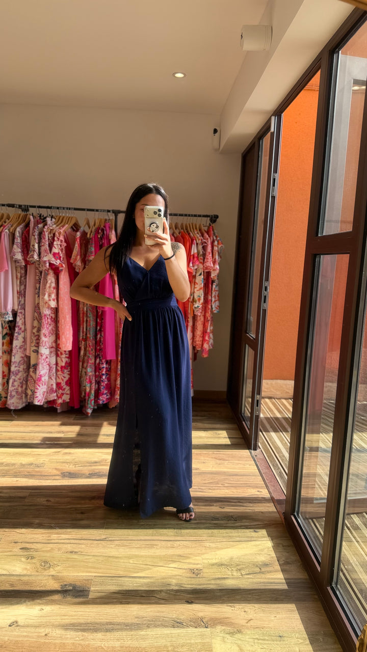 Robe longue Molly marine