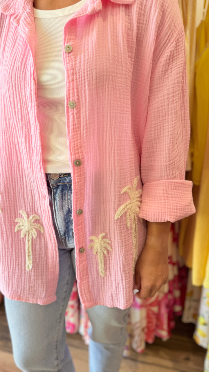 Chemise Palm rose CURVY