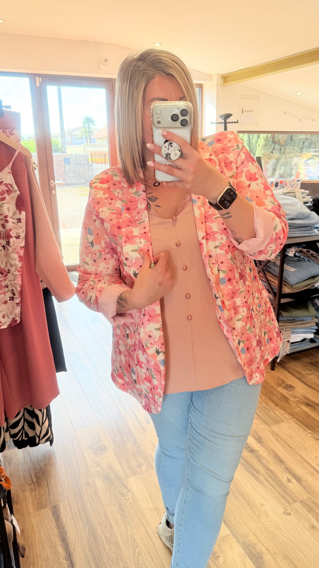Blazer fleuri CURVY 42/46